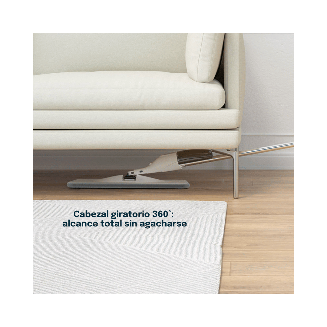 Mopa de Microfibra con Spray y Cabezal Giratorio 360° - Imagen 8