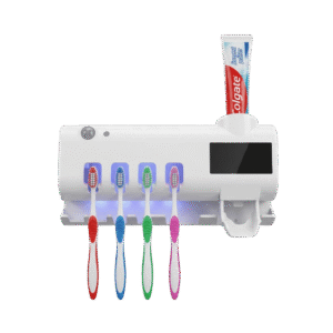 Esterilizador UV de Cepillos de Dientes y Dispenser de Pasta Dental Multifunción
