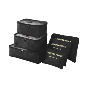 Set de 6 Organizadores de Valija -  Multiuso Negro