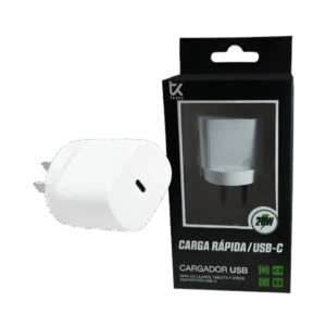 Cargador USB-C 20W Carga Rápida Teeky - Homologado