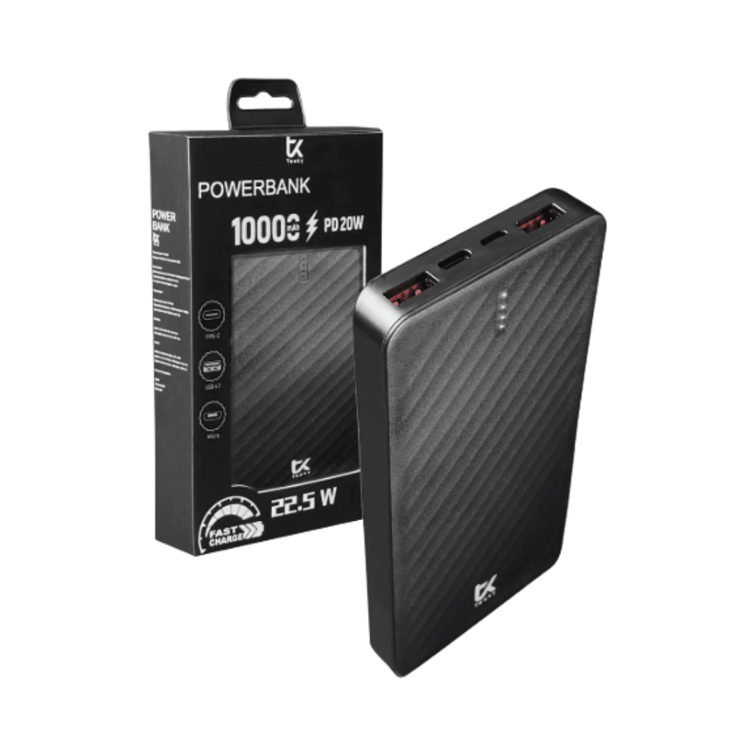 Cargador Portátil Teeky Power Bank 10000 mAh 22.5W - Carga Rápida