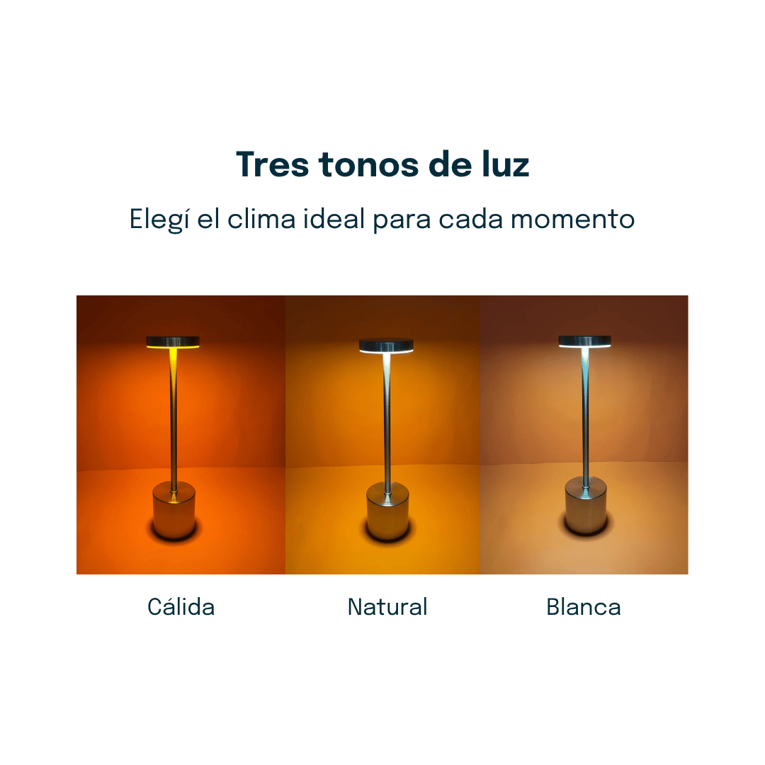 Lámpara Táctil Inalámbrica de Diseño Minimalista - Luz Led Difusa - Imagen 3