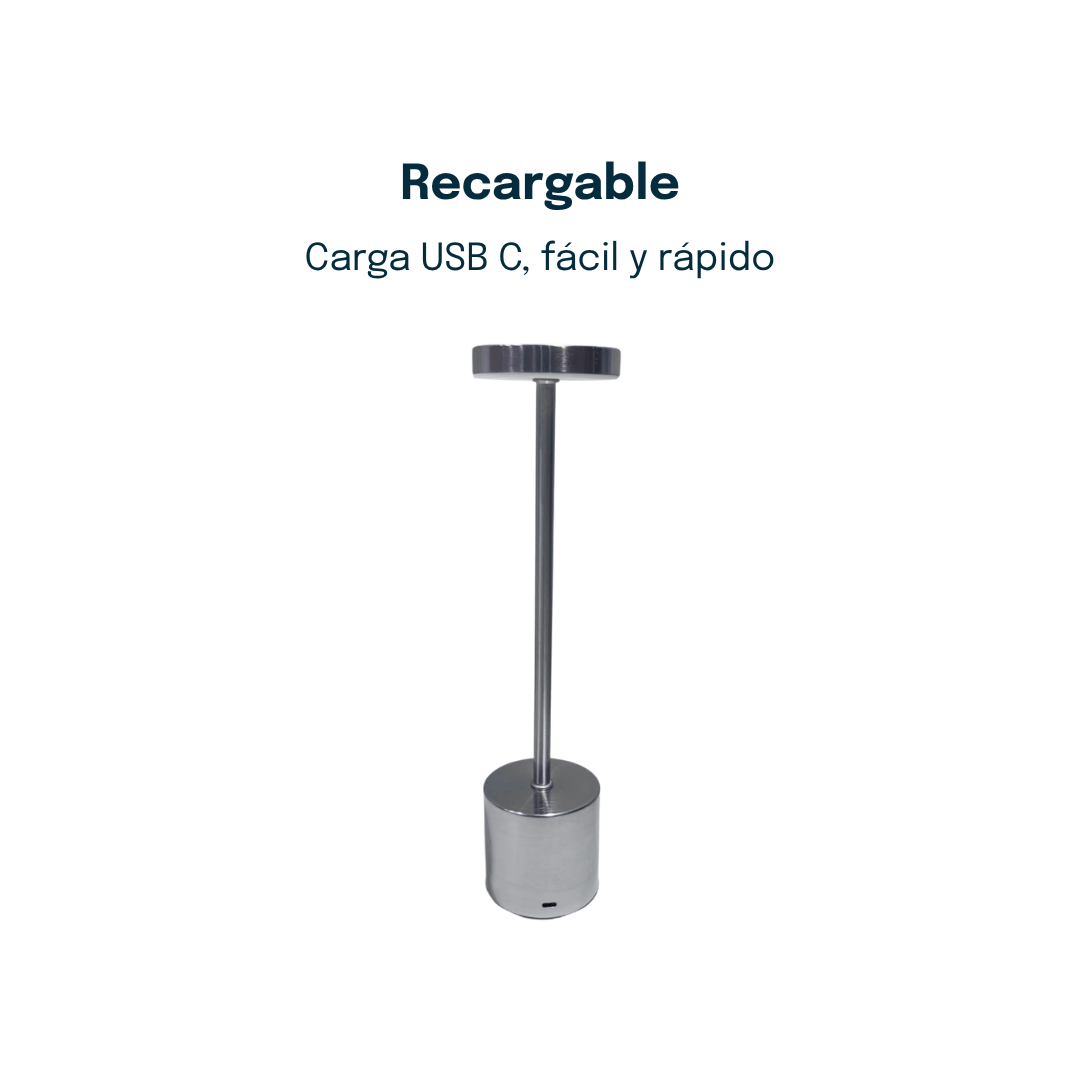 Lámpara Táctil Inalámbrica de Diseño Minimalista - Luz Led Difusa - Imagen 5